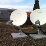 Beispiele für Satelliten-Internet-Installation