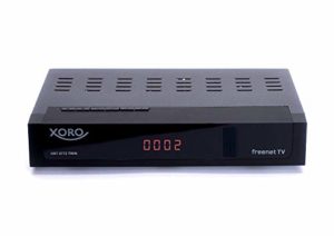 Bild des Produktes 'Xoro HRT 8772 DVB-T2 Receiver (HEVC H.265 TWIN Tuner, kartenloses Irdeto-Zugangssystem für freenet TV, S/PDIF opt., Min'