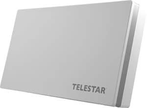 Telestar DIGIFLAT 4 Quad Sat Flachantenne für 4 Teilnehmer (LNB: 0,2dB, Satellitenschüssel, Fenster-Wand/Masthalterung, Kompass, Montagewerkzeug) weiß 5109472