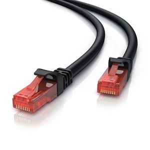 5m Netzwerkkabel RJ45 - Ethernet Gigabit LAN Kabel - 10 100 1000Mbit s - Patchkabel - kompatibel zu Cat 5 Cat 6 Cat 7 Cat 8 - Switch Router Modem Patchpannel Access Point Patchfelder - schwarz
